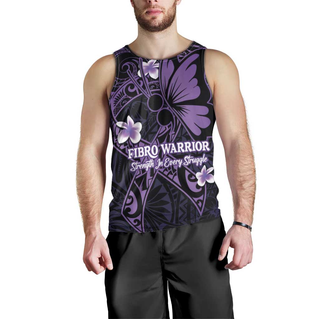 Personalised Fibromyalgia Awareness Month Men Tank Top Fibro Warrior Strength In Every Struggle