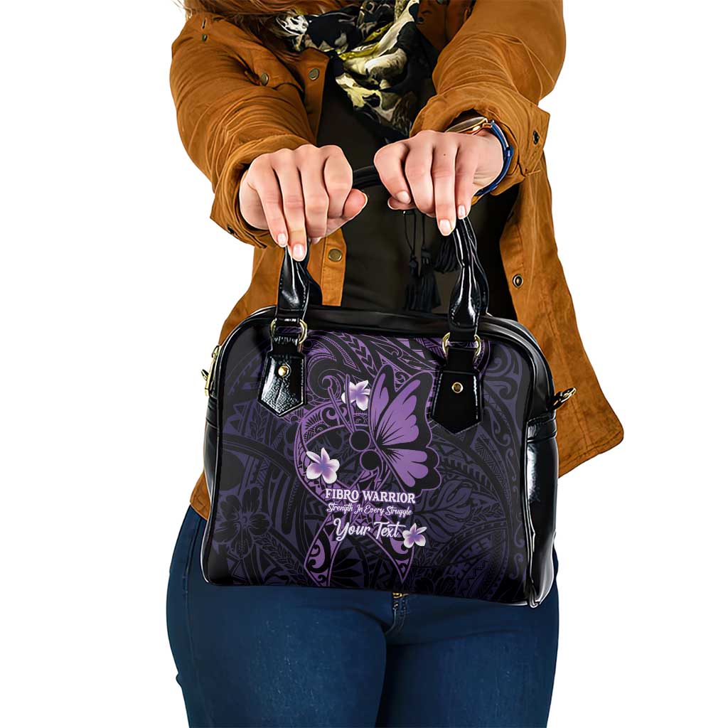 Personalised Fibromyalgia Awareness Month Shoulder Handbag Fibro Warrior Strength In Every Struggle LT14 One Size Purple - Polynesian Pride