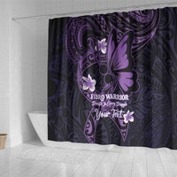 Personalised Fibromyalgia Awareness Month Shower Curtain Fibro Warrior Strength In Every Struggle