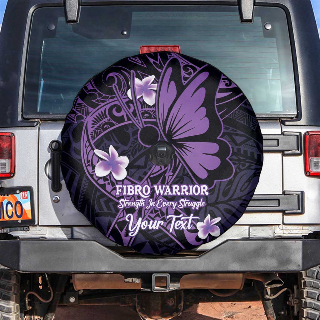 Personalised Fibromyalgia Awareness Month Spare Tire Cover Fibro Warrior Strength In Every Struggle LT14 Purple - Polynesian Pride