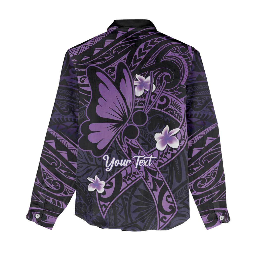 Personalised Fibromyalgia Awareness Month Women Casual Shirt Fibro Warrior Strength In Every Struggle