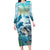 Personalized Snorkeling Hawaii Family Matching Long Sleeve Bodycon Dress and Hawaiian Shirt Ocean Lover Hawaiian Kakau Honu Turtle