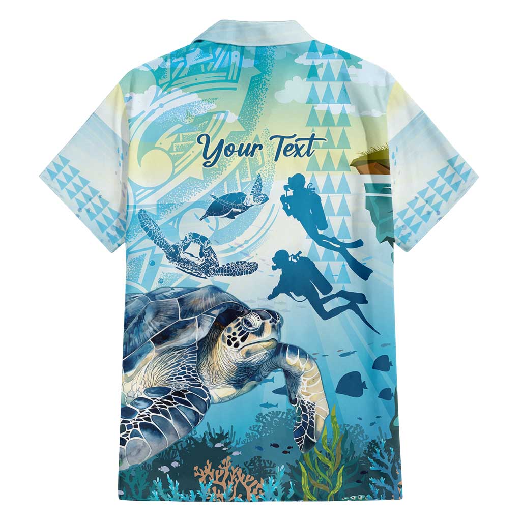 Personalized Snorkeling Hawaii Family Matching Off Shoulder Maxi Dress and Hawaiian Shirt Ocean Lover Hawaiian Kakau Honu Turtle
