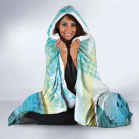 Personalized Snorkeling Hawaii Hooded Blanket Ocean Lover Hawaiian Kakau Honu Turtle