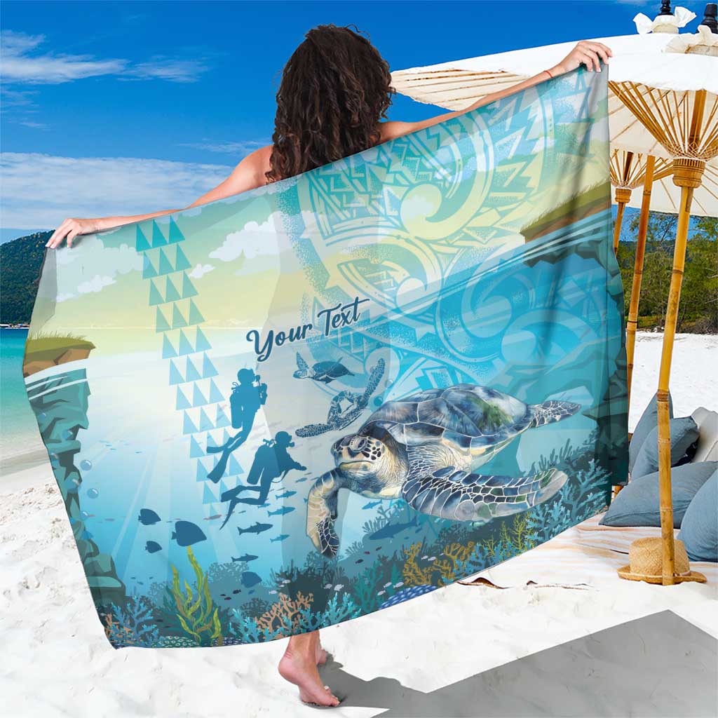 Personalized Snorkeling Hawaii Sarong Ocean Lover Hawaiian Kakau Honu Turtle