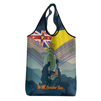 Niue ANZAC Day Grocery Bag We Will Remember Them Camouflage Style LT14 - Polynesian Pride