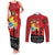 Tonga ANZAC Day Couples Matching Tank Maxi Dress and Long Sleeve Button Shirt Ngatu Pattern We Will Remember Them