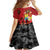 Tonga ANZAC Day Family Matching Off The Shoulder Long Sleeve Dress and Hawaiian Shirt Ngatu Pattern We Will Remember Them