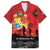 Tonga ANZAC Day Family Matching Short Sleeve Bodycon Dress and Hawaiian Shirt Ngatu Pattern We Will Remember Them