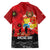 Tonga ANZAC Day Family Matching Short Sleeve Bodycon Dress and Hawaiian Shirt Ngatu Pattern We Will Remember Them