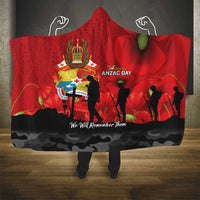 Tonga ANZAC Day Hooded Blanket Ngatu Pattern We Will Remember Them