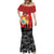Tonga ANZAC Day Mermaid Dress Ngatu Pattern We Will Remember Them
