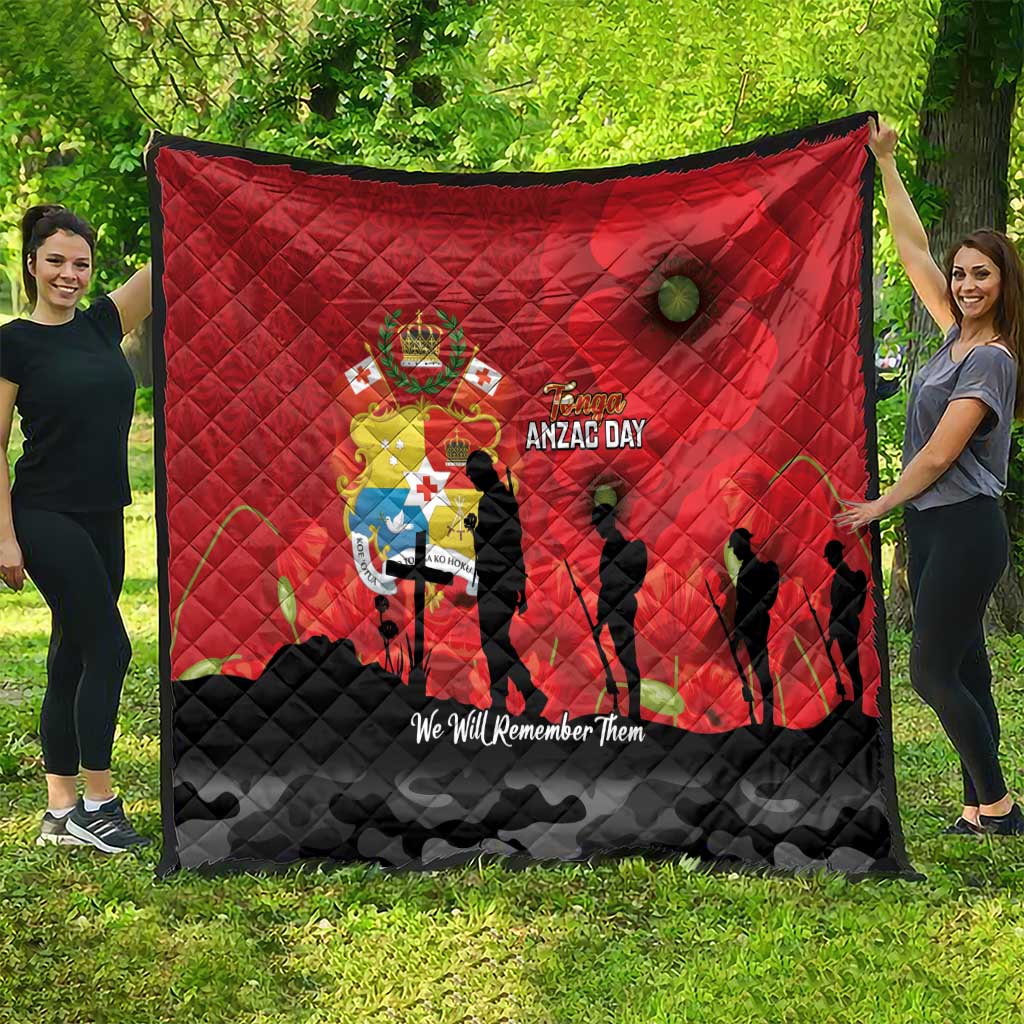 Tonga ANZAC Day Quilt Ngatu Pattern We Will Remember Them