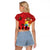 Tonga ANZAC Day Raglan Cropped T Shirt Ngatu Pattern We Will Remember Them