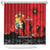 Tonga ANZAC Day Shower Curtain Ngatu Pattern We Will Remember Them