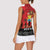 Tonga ANZAC Day Women Sleeveless Polo Shirt Ngatu Pattern We Will Remember Them