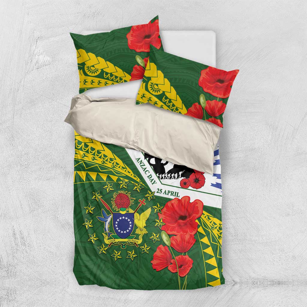Cook Islands ANZAC Day Bedding Set Last Post Lest We Forget
