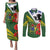 Cook Islands ANZAC Day Couples Matching Puletasi and Long Sleeve Button Shirt Last Post Lest We Forget