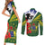 Cook Islands ANZAC Day Couples Matching Short Sleeve Bodycon Dress and Long Sleeve Button Shirt Last Post Lest We Forget