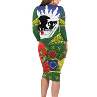 Cook Islands ANZAC Day Family Matching Long Sleeve Bodycon Dress and Hawaiian Shirt Last Post Lest We Forget