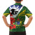 Cook Islands ANZAC Day Family Matching Off The Shoulder Long Sleeve Dress and Hawaiian Shirt Last Post Lest We Forget