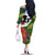 Cook Islands ANZAC Day Family Matching Off The Shoulder Long Sleeve Dress and Hawaiian Shirt Last Post Lest We Forget
