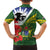 Cook Islands ANZAC Day Family Matching Off Shoulder Maxi Dress and Hawaiian Shirt Last Post Lest We Forget