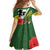 Cook Islands ANZAC Day Family Matching Off Shoulder Maxi Dress and Hawaiian Shirt Last Post Lest We Forget