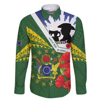 Cook Islands ANZAC Day Family Matching Summer Maxi Dress and Hawaiian Shirt Last Post Lest We Forget