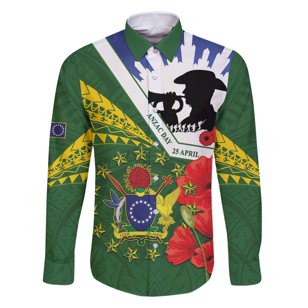 Cook Islands ANZAC Day Family Matching Tank Maxi Dress and Hawaiian Shirt Last Post Lest We Forget