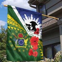 Cook Islands ANZAC Day Garden Flag Last Post Lest We Forget