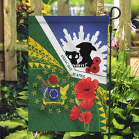Cook Islands ANZAC Day Garden Flag Last Post Lest We Forget