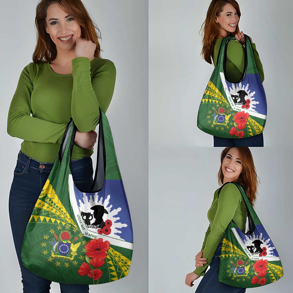 Cook Islands ANZAC Day Grocery Bag Last Post Lest We Forget LT14 - Polynesian Pride