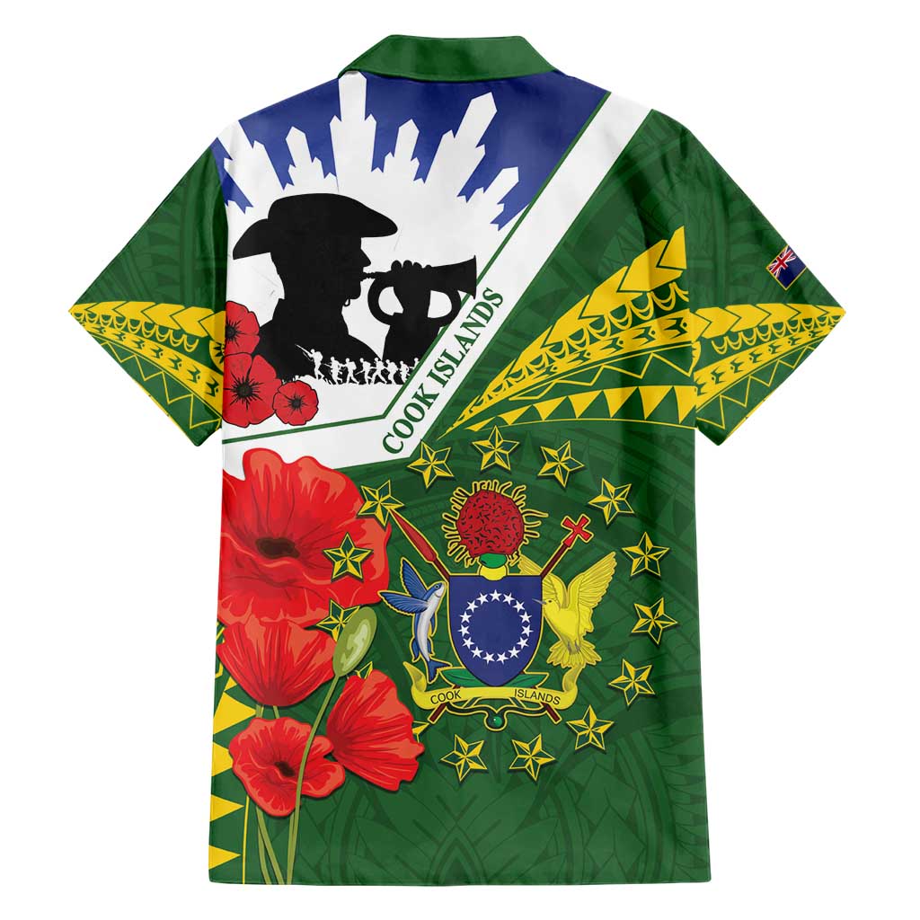 Cook Islands ANZAC Day Hawaiian Shirt Last Post Lest We Forget