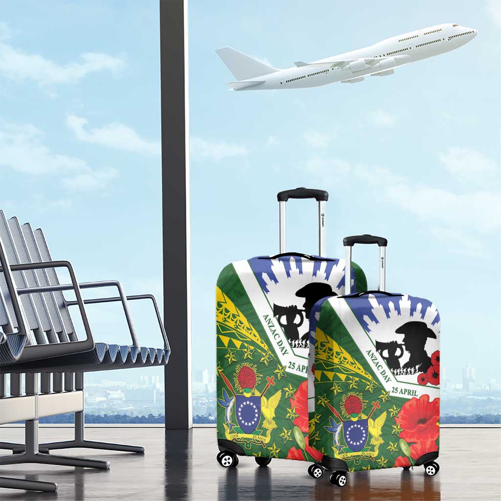 Cook Islands ANZAC Day Luggage Cover Last Post Lest We Forget