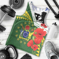 Cook Islands ANZAC Day Men Tank Top Last Post Lest We Forget