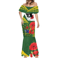Cook Islands ANZAC Day Mermaid Dress Last Post Lest We Forget