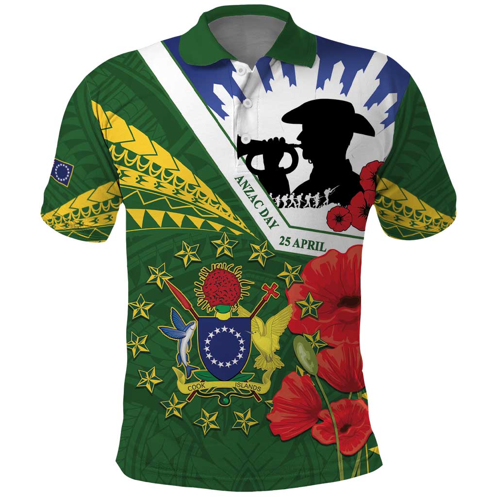 Cook Islands ANZAC Day Polo Shirt Last Post Lest We Forget