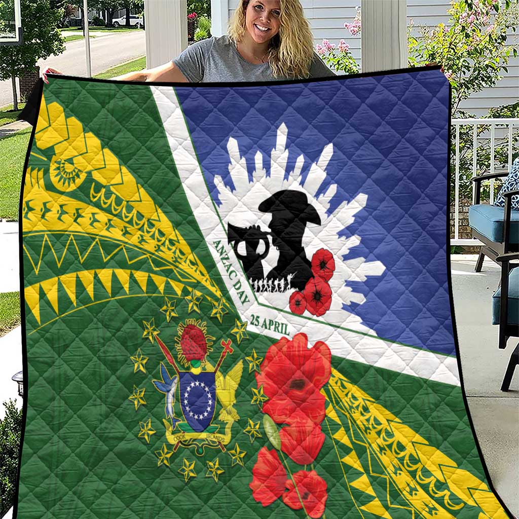 Cook Islands ANZAC Day Quilt Last Post Lest We Forget