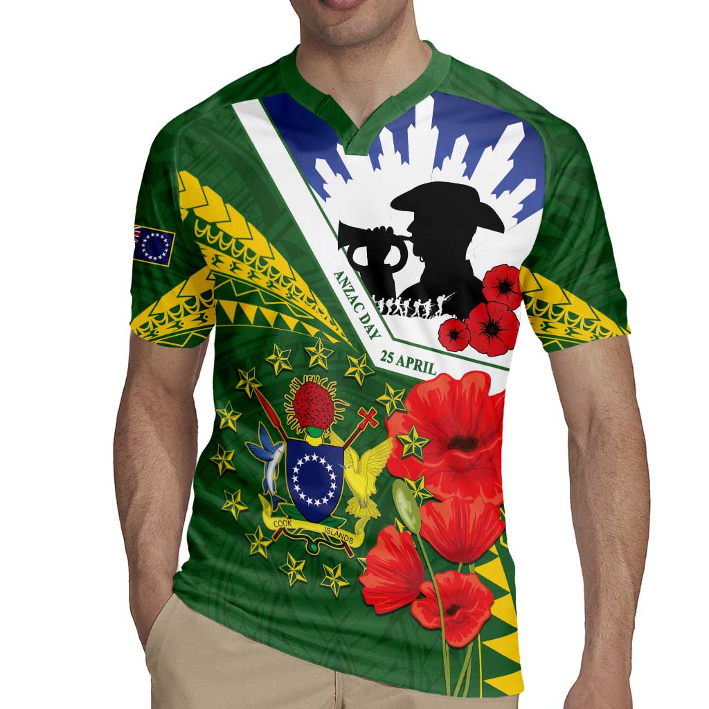Cook Islands ANZAC Day Rugby Jersey Last Post Lest We Forget