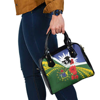 Cook Islands ANZAC Day Shoulder Handbag Last Post Lest We Forget