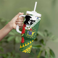 Cook Islands ANZAC Day Tumbler With Handle Last Post Lest We Forget