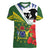 Cook Islands ANZAC Day Women V-Neck T-Shirt Last Post Lest We Forget