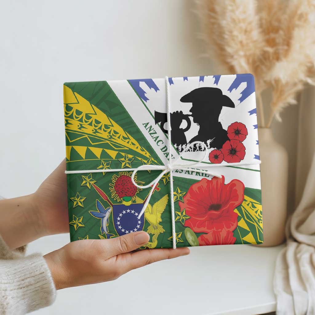 Cook Islands ANZAC Day Wrapping Paper Last Post Lest We Forget - Polynesian Pride