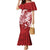 Red Polynesia Hammerhead Shark Tattoo With Plumeria Lei Mermaid Dress