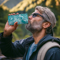 Teal Polynesia Hammerhead Shark Tattoo With Plumeria Lei 4 in 1 Can Cooler Tumbler