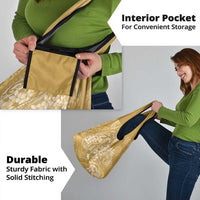 Yellow Polynesia Hammerhead Shark Tattoo With Plumeria Lei Grocery Bag