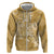 Yellow Polynesia Hammerhead Shark Tattoo With Plumeria Lei Hoodie