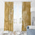 Yellow Polynesia Hammerhead Shark Tattoo With Plumeria Lei Window Curtain