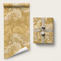 Yellow Polynesia Hammerhead Shark Tattoo With Plumeria Lei Wrapping Paper - Polynesian Pride
